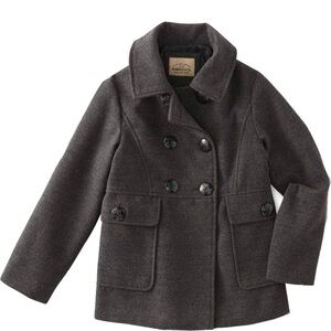 Children's Charcoal Pea Coat 6X